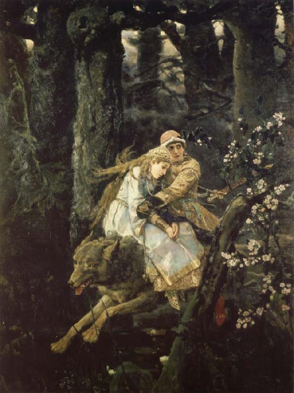 Ivan the Tsarevich Riding the Grey Wolf, Viktor Vasnetsov